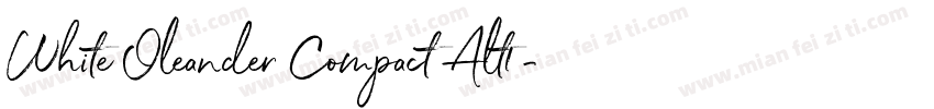 White Oleander Compact Alt1字体转换